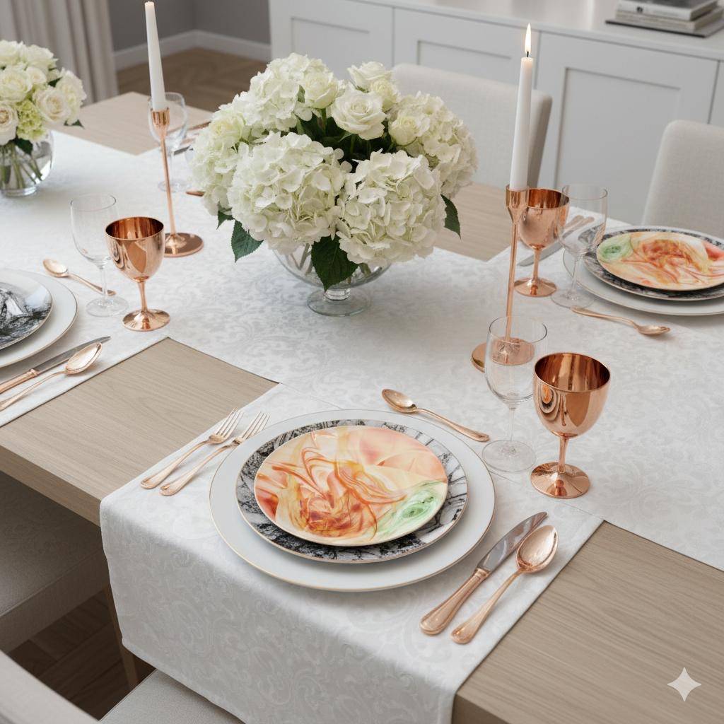 אמנות האירוח : הרמוניה של עבר ועתיד בעיצוב שולחן