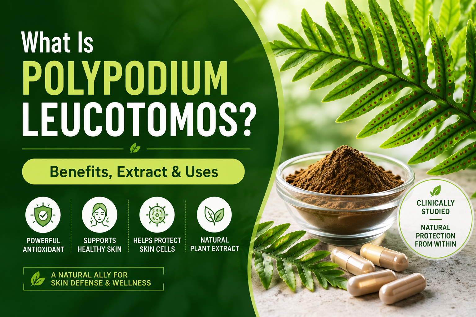 Polypodium Leucotomos: The Science Behind the Most Researched Oral Sunscreen Ingredient