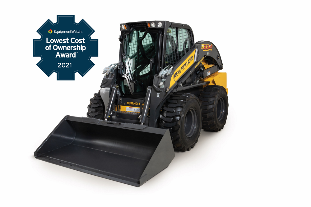 Minicarregadeira New Holland Construction ganha prêmio de Menor Custo de Propriedade 2021 nos EUA