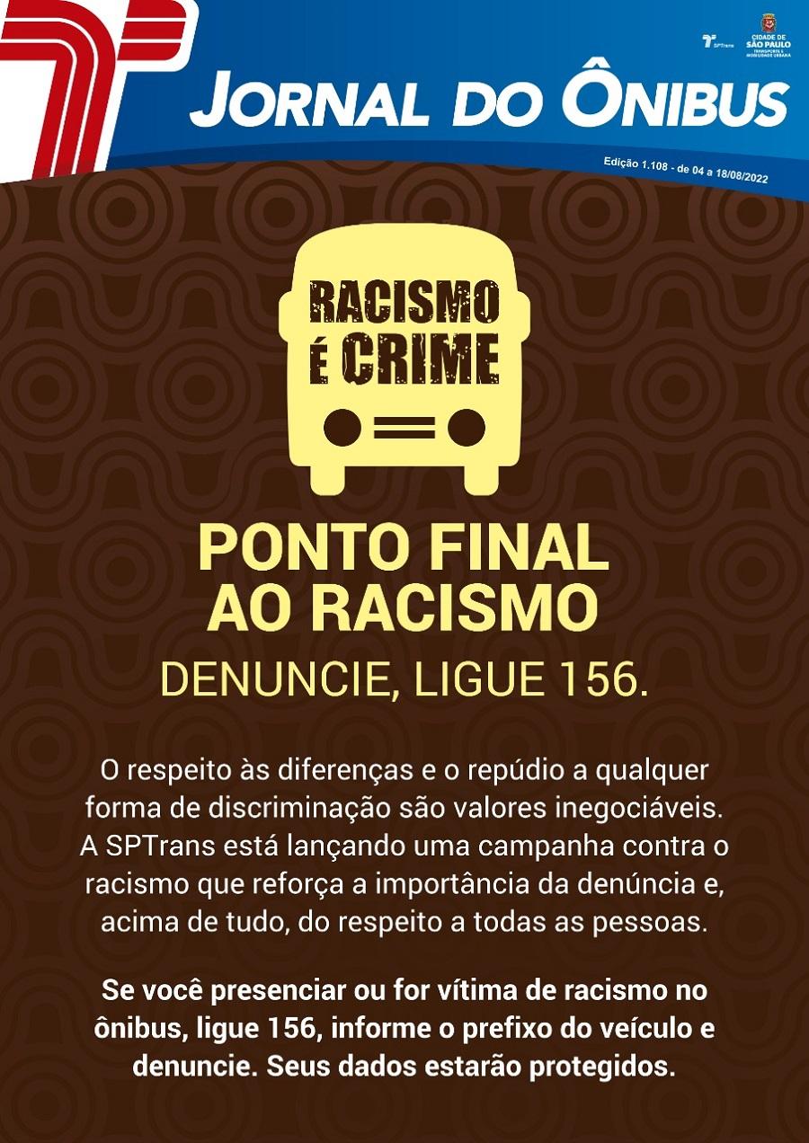 SPTrans inicia campanha de combate ao racismo
