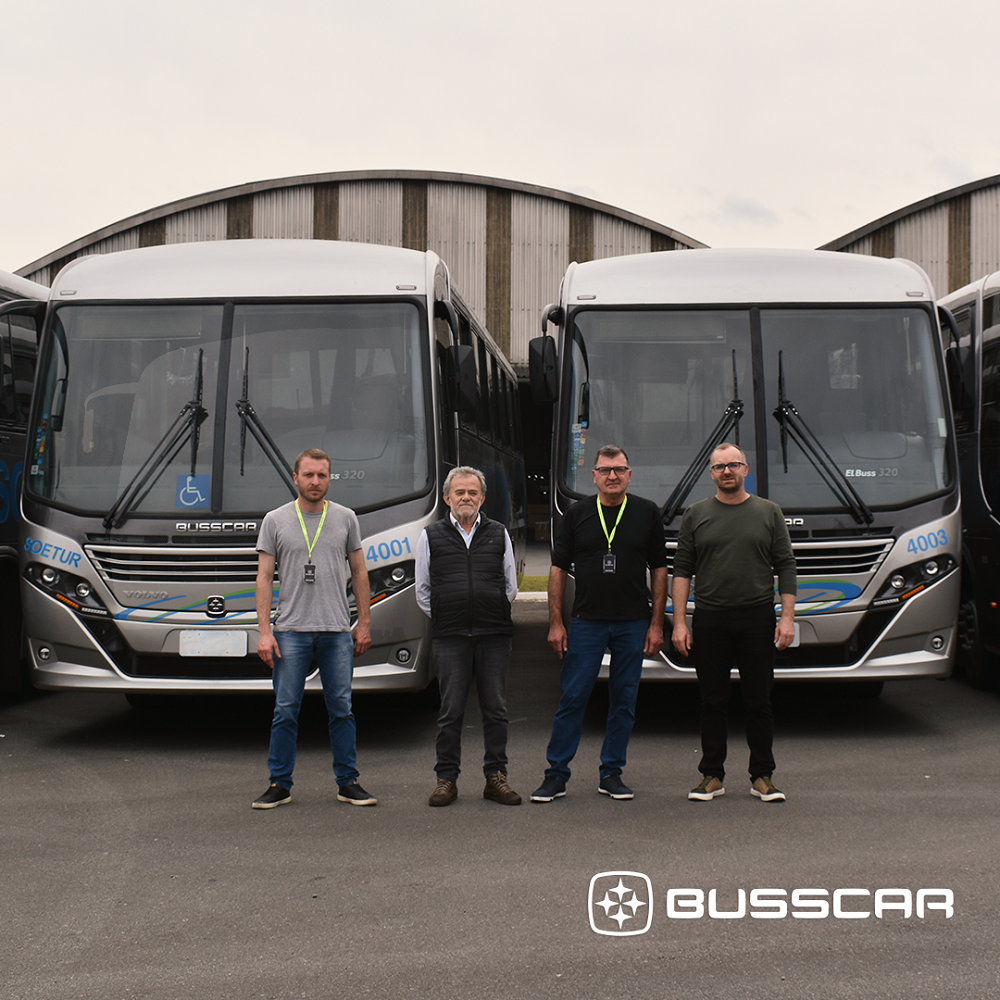Busscar entrega unidades do El Buss 320 para Soetur Turismo