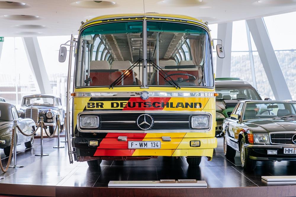 Conforto do ônibus O 302 da Mercedes-Benz faz história na Copa do Mundo de 74