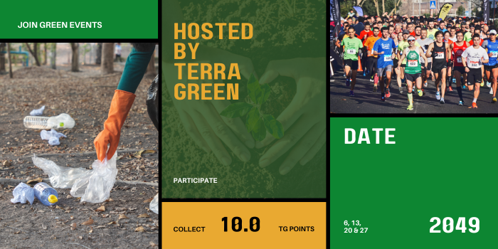 🌟 30 points 📅Participate in Terra Green Events