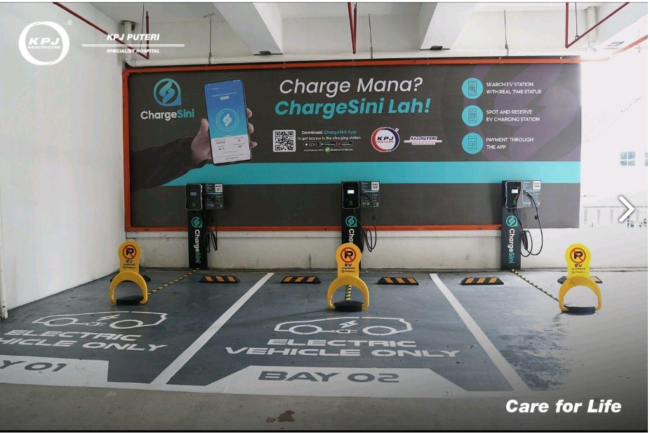 ChargeSini Station KPJ Puteri Specialist (22kW AC)