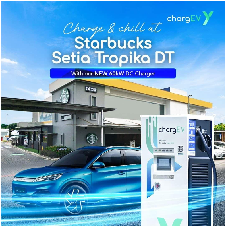 chargEV - Starbucks Setia Tropika DT (60kW DC)