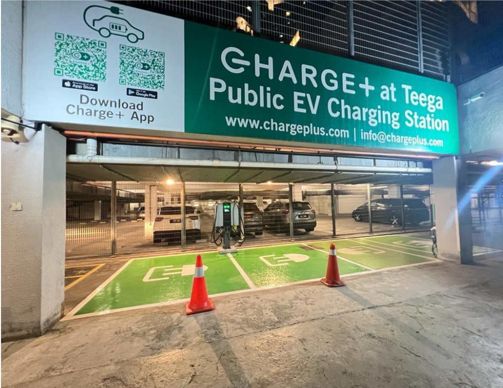 CHARGE+ Teega (F&B) @ Puteri Harbour (1x 60kW DC, 2x 7.4kW AC)