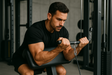 Preacher Curl with Cable