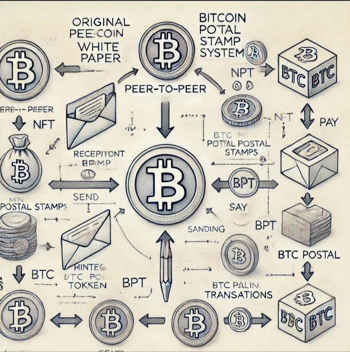 Bitcoin postal service peer-to-peer description.