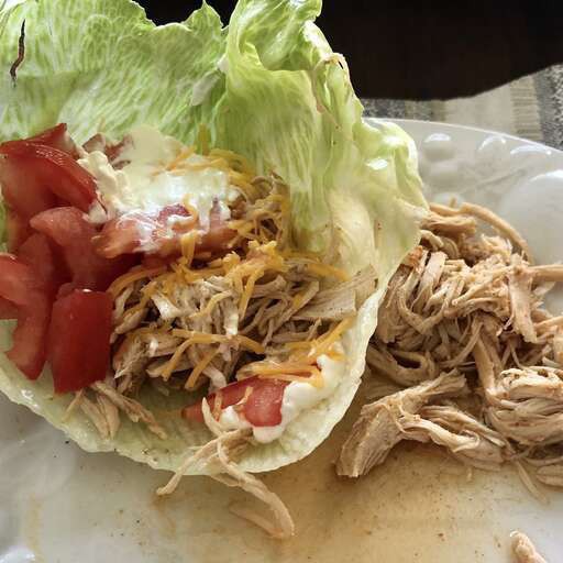 Fiesta Slow Cooker Shredded Chicken Tacos